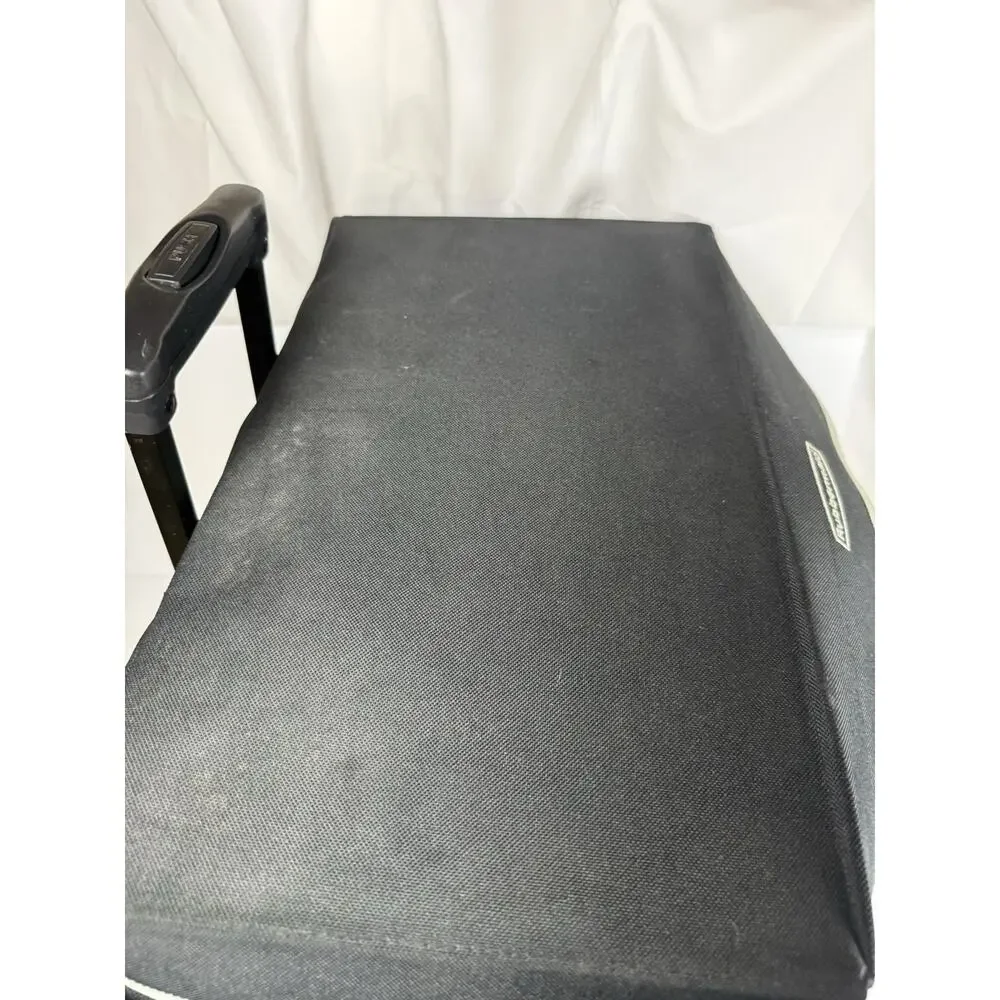 Rolling Tote Multiuse Wheeled Carrier Storage Bag Case Rubbermaid With Pockets